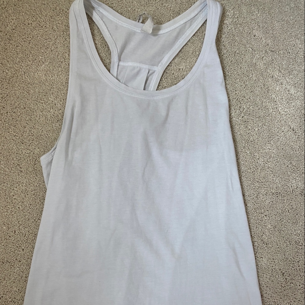Light grey lululemon tank top